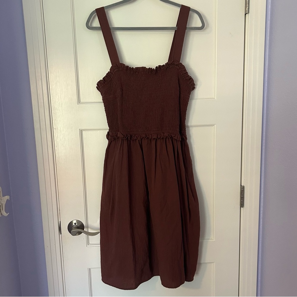 a.n.a Maroon Dress